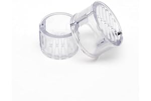 Pony Popper Hair Clip Set for Women, Clear Plastic Ponytail Holder, 2 Piece Large and Small, All Hair Types