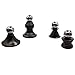 Sinocles 2019 New Creative Desk Decor Sculpture Set,4 in 1 Magnetic Stress Relief Fidget Toys, Art Balance Rotating Toys with Metal Base for Home Office Desk Decoration