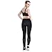 Lookatool Women High Waist Fitness Yoga Sport Pants Nine Points Leggings (M, Black)