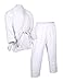 FitsT4 Karate Uniform with Belt 7.5oz Elastic Drawstring Lightweight Martial Arts for Adults & Kids White,000-5