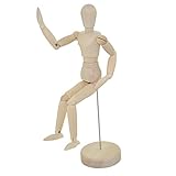 Wooden Male Manikin - Sectioned Full Body Artist Mannequin - Yazycraft