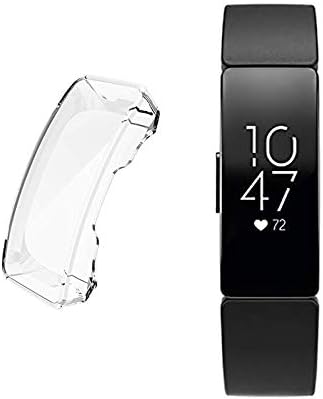 AnDa TPU Screen Protector for Fitbit Inspire/Inspire HR Case Cover, All Around Full Coverage Ultra-Thin Soft Clear Touch Screen Protector for Fitbit Inspire/Inspire HR Smartwatch.[1 Pack]