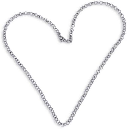 Stainless Steel 18-Inch Round Rolo Chain Necklace Jewellery (LIFETIME WARRANTY)