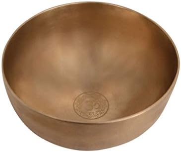 TibetanTones OM Yogi Series Sonic Waves Singing Bowl Set with 2 Mallets - 500gr. - 5.25"