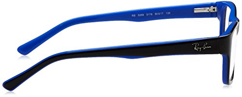 Ray-Ban RX5268 Eyeglasses Top Black On Blue 50mm