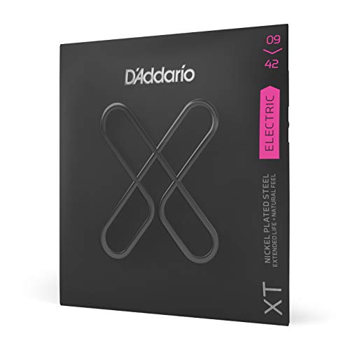 D'Addario XT Nickel Plated Steel Electric Guitar Strings, Super Light (09-42)