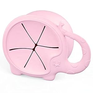 100% Food Grade Silicone Elephant Snack Catcher | Baby, Toddler, Kid Snack Container Cup | No Spill Snack Cup | BPA Free…