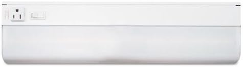 Luxo L9011 Under-Cabinet Fluorescent Fixture, Steel, 18-3/4 x 4, White