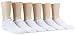 Stride Rite Little 6 Pack Boys No Show, Comfort Seam - White, Sock: 6-7.5 / Shoe: 7-10