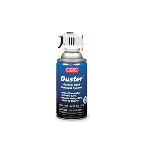 CRC Duster Aerosol Dust Removal Liquefied Gas System, 8 oz Aerosol Can with Trigger, Clear