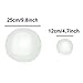 48 PCS Glass Dome Oval Tile Cabochons Clear Magnifying Cabs Non-calibrated for Jewelry Making by ZXSWEET (Round with 12mm,25mm,30mm and Oval with 30 x 40mm)