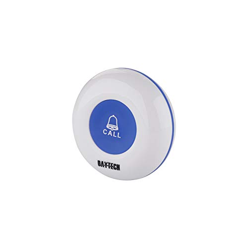 Wireless Caregiver Pager Alert System SOS Call Button for Patient Elderly Personal Home Attendant Nurse Seniors and Disabilities 1 Receivers & 2 Portable Transmitters