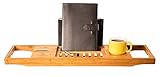 Zenheim Luxurious Bamboo Bathtub Caddy/Tray with Extendable Sides