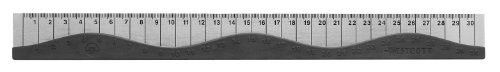 Westcott 12-Inch Wave Ruler, Black