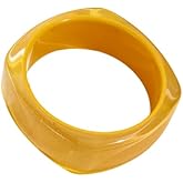 MMIUAEG Colorful Chunky Square Acrylic Resin Bangle Bracelet for Women Wide Candy Color Geometric Irregular Wristbands Statement Jewelry