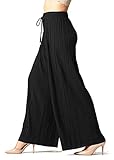 Women's High Waisted Palazzo Pants - Flowy Wide