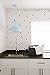 Modern Maxwell Wall Art Decals for Girls Boys Nursery, Bedroom, Living Room “London” Black Dot Room Sticker 168 Pieces
