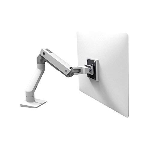 Ergotron 45-475-216 HX Desk Mount Monitor Arm in color Bright White for 20-42 lbs Monitors