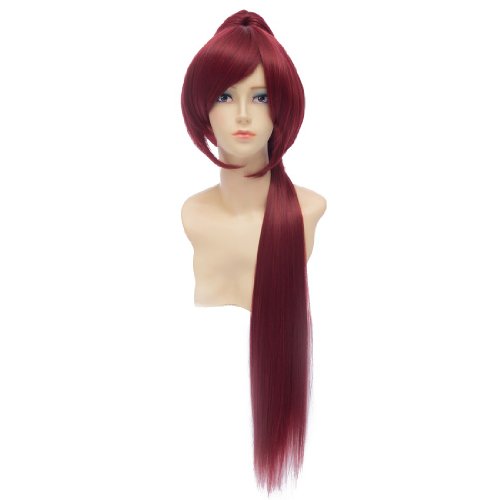 Winson Sakura Kyouko Kyoko Long Straight Red Ponytail Cosplay Anime Costume Wig