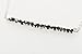 Raw Black Diamond Sterling Silver Necklace