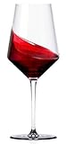 Miko Wine Glasses, Pure Lead Free Crystal, Wine Glass Set Of 6 (Cabernet)