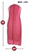 Bags for Less Hot Pink Wedding Gown Travel & Storage Garment Bag Soft, Breathable, Durable, Rip & Water Resistant Material – Large Size with 10’’ Gusset – Clear Vinyl Pouch for Labeling