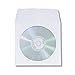 1000 pcs White CD DVD Paper Sleeves Envelopes with Flap and Clear Window