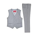 Marvelous World Boys' Suits Slim Fit Vest Set 2