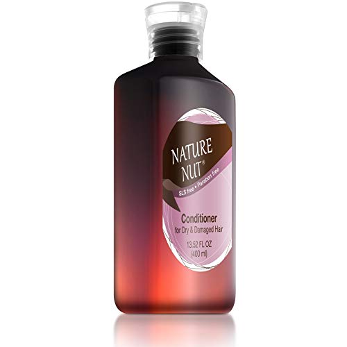 Nature Nut Hair Conditioner for Dry & Damaged Hair - Hypoallergenic Deep Conditioner | 5 Nut Natural Blend Moisturizer Ultra Hair Repair Treatment