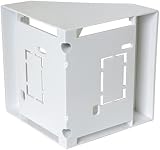 electrosmart White Single Gang Angled Surface Mount Pattress Back Box for Work view 3