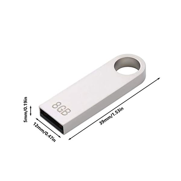 N / E USB Stick 8GB, Mini USB Stick 3.0,Speicherstick USB-Stick Metall Wasserdicht USB-Flash-Laufwerk Memory Stick Flash… – Bild 8