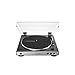 Audio-Technica At-LP60X-GM Fully Automatic Belt-Drive Stereo Turntable, Gunmetal/Black, Hi-Fidelity, Plays 33 -1/3 and 45 RPM Vinyl Records, Dust Cover, Anti-Resonance, Die-Cast Aluminum Platterthumb 2