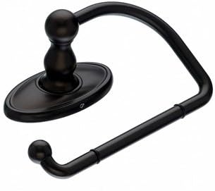 Top Knob Edwardian Bath Tissue Hook - ED4ORBC - Oil Rubbed Bronze - Oval Back Plate
