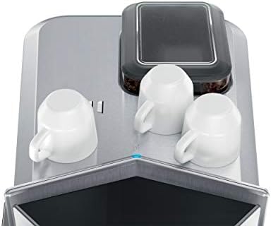 Siemens EQ.9 Plus Connect s500 TI9553X1RW – Machine à café automatique connectée avec écran tactile – Permet de préparer deux tasses simultanément – Mode Barista – Couleur : Inox