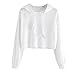 Goddessvan Womens Long Sleeve Hoodie Sweatshirt Jumper Hooded Pullover Hole Tops Blouse Outwear