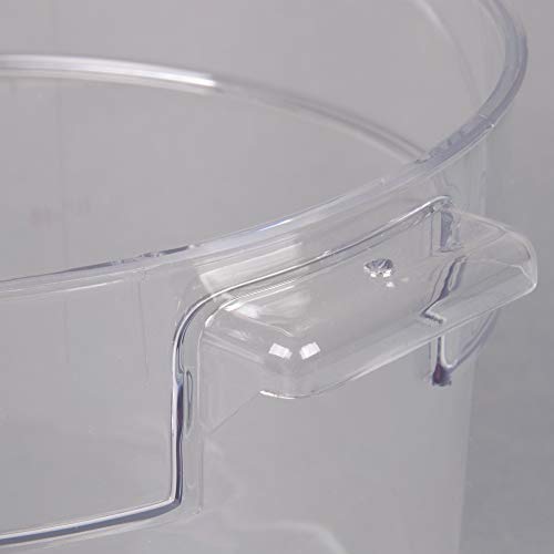 Cambro RFSCW6135 Camwear 6-Quart Clear Round Food Storage Container with Cambro RFSCWC6135 Clear Rou - //coolthings.us
