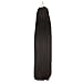 Ugeat 20inch 50g 1g/s Micro Ring Hair Extensions Human Hair Darkest Brown Color Real Human Hair Micro Ring Loop Hair Extensions