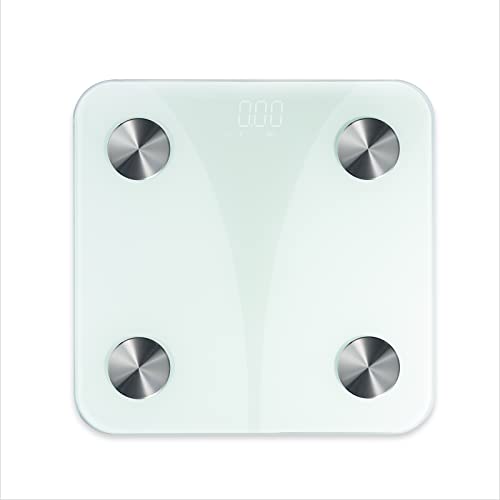 Smart Scale for Body Weight-with APP Digital Bathroom Scale, Precise Measurement Bluetooth Body Fat Scale, Heart Rate Monitor, Body Fat Measurement Device, Rechargeable Smart Scale