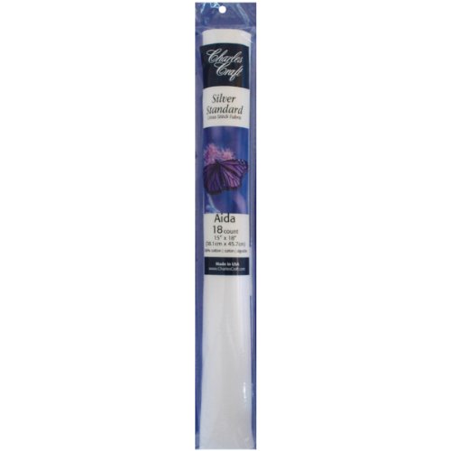 Dmc tc8836-6750 silver label aida 18 count 15x18-inches…