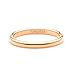 King Will Glory 2mm Rose Gold Thin Tungsten Ring Wedding Band High Polished for Men Women