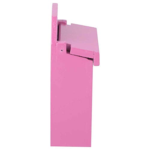 KEYREN Simulation Miniature Color Mailbox for 1:12 Doll House Door Garden Accessory (Pink) - Thumbnail 6