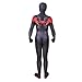 MYanimec Unisex Lycra Spandex Halloween New into The Spider Verse Miles Morales Cosplay Costumes Adult/Kids 3D Style (Adult-M) Black