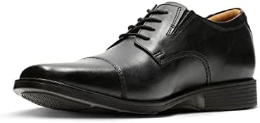 Herren Tilden Cap Derby, Black Leather Schwarz, 42 EU
