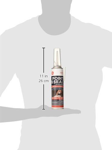 GE M90065 Point & Seal Kitchen & Bath Caulk 7.25 oz White