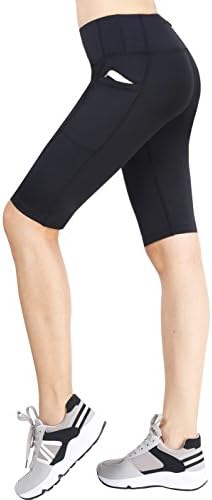 Women's Running Cycling Shorts Exercise Workout Yoga Shorts Half Pants with Pockets