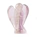 Crystal Allies Gallery® 1 Piece 50mm Natural Stone Carved Fluorite Angel with Carrying Pouch