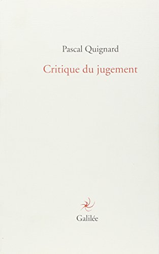 Critique du jugement