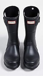 Hunter Men's Original Short Rain Boot, Black, 10
