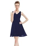 Ever Pretty Short Sleeveless Empire Waist Bridesmaids Dress 03909