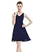 Ever Pretty Short Sleeveless Empire Waist Bridesmaids Dress 03909